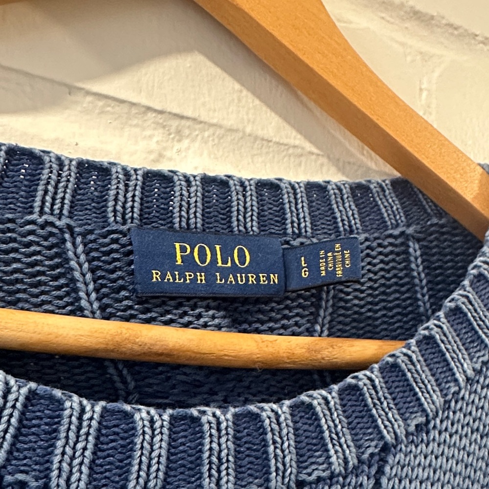 Polo by Ralph Lauren Men's Blue Crewneck Sweater - Picture 2 of 5
